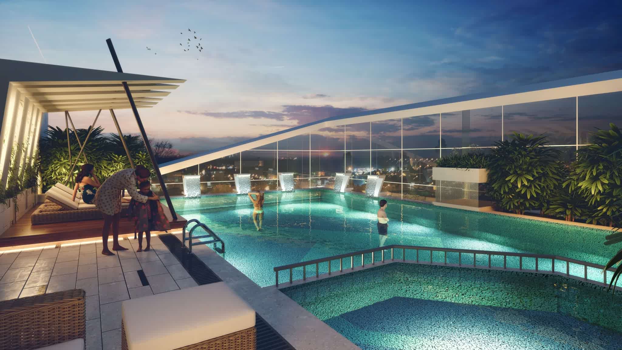 Everfine Straatosphere 32nd Floor Roof Top Swimming Pool